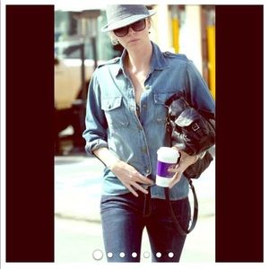 CURRENT I ELLIOT Button Down Denim Shirt